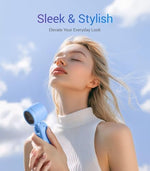 Versatile three in one wearable pocket fan with attached neck lanyard