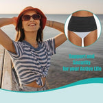 Model wearing the LKLKKC stealth ostomy belt under clothing for discretion.