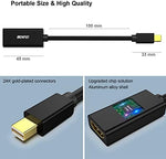 BENFEI portable monitor accessory showing the female HDMI port end designed for standard cables