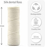 Bambaw refillable stainless steel floss container open view