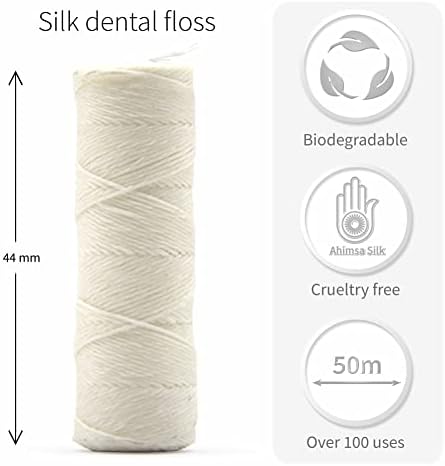 Bambaw refillable stainless steel floss container open view