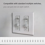 Close up of ILIVABLE switch guard clear plastic material