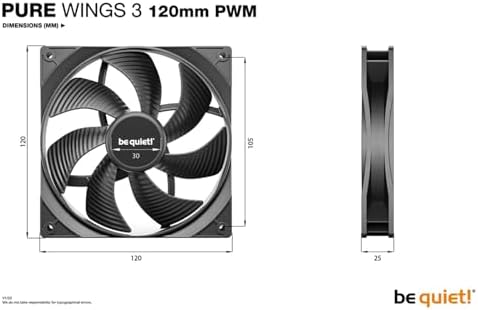 Premium 120mm PC radiator fan displaying the closed frame outlet design.