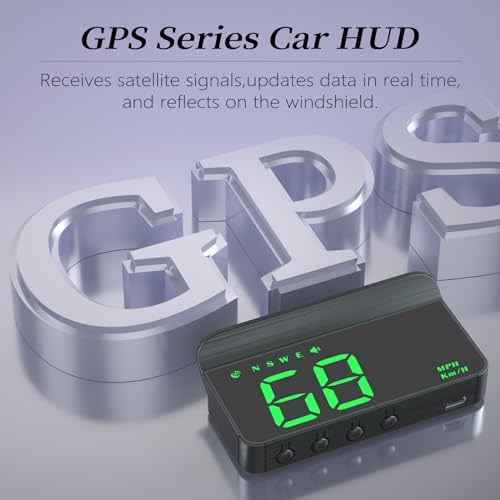 AZIJYV HUD M1 vehicle gadget demonstrating automatic brightness adjustment during daytime