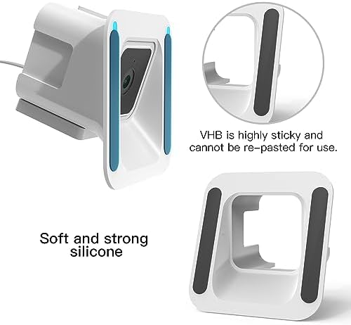 Premium white security camera holder showcasing twenty degree tilt angle design