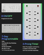 BN-LINK power strip with 4 timed and 4 always on outlets