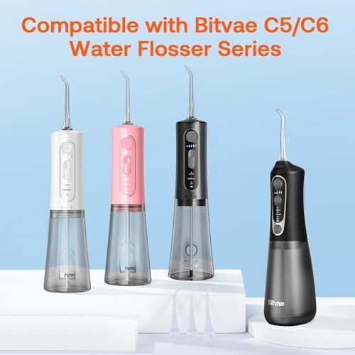 Bitvae water flosser replacement tips in transparent packaging