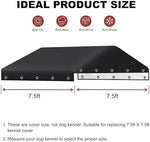 MDHAO outdoor pet canopy installed on a square metal wire frame structure
