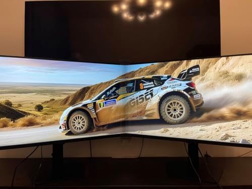 Close up view of the light refracting optical film kit mounted on a gaming setup.