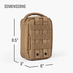 Open view of Tactical Baby Gear Tactical Cooler Pouch showing thermal interior and mesh pockets