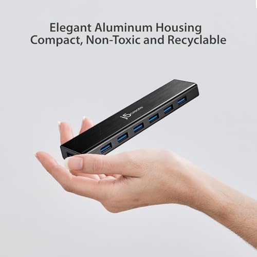 J5create high speed premium hub indicating backward compatibility with legacy USB external hard drives.