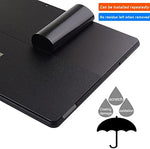 The residue free laptop skin cover being peeled back smoothly without leaving adhesive glue marks on the device.