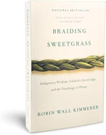 Back cover and spine details of Braiding Sweetgrass paperback