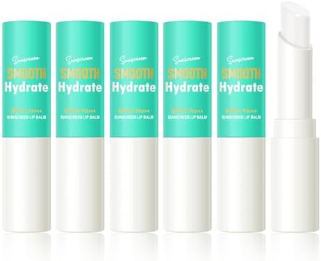 KYDA 6 Pcs Sunscreen Lip Balm Set, Broad Spectrum SPF 15 PA+++, Sun Protection Moisturizing Lipstick, SPF Lip Balm, Daily Lip Moisturizer for Dry Cracked Lips, Lips Sunscreen - Image 1