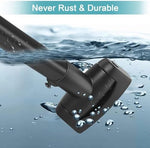 Matte black finish details of Ynl curved shower rod