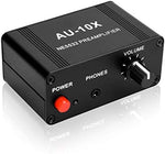 ATNEDCVH 20dB gain phono preamp with RCA and 3.5mm input ports