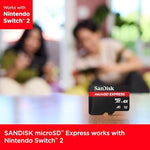Next generation SanDisk memory card displaying the technical gold connection pins on the reverse side.