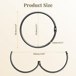 Bathway moisture resistant shower hooks holding up a heavy fabric curtain and liner