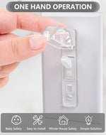 Gebena child proof light switch lock installed on wall