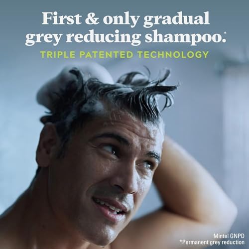 Authentic USA imported Just For Men grey reduction hair treatment product image close up.