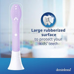 Rubberized lilac toothbrush heads compatible with sonic handles