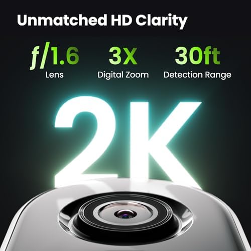 Kiwibit 2K battery powered camera attached to its innovative one piece magnetic mount on an exterior wall.