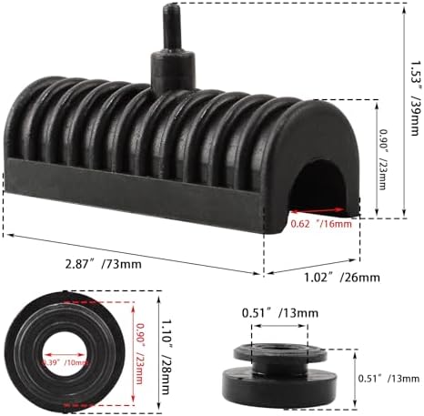 WOWTK replacement grommets detail highlighting the groove design that replaces factory part number 90764-93