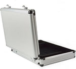 Alpine Swiss metallic travel attache case standing upright for business professional use