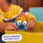 Silly Poopy flatulent sound clue game for toddlers out of the box
