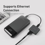 GL.iNet premium wireless hotspot global version packaging with all included charging cables