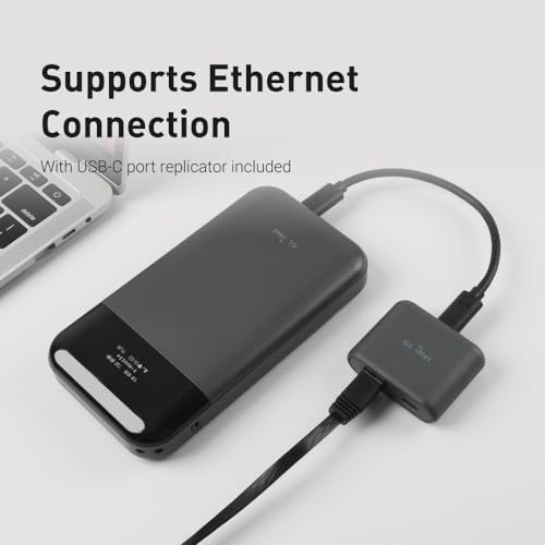 GL.iNet premium wireless hotspot global version packaging with all included charging cables