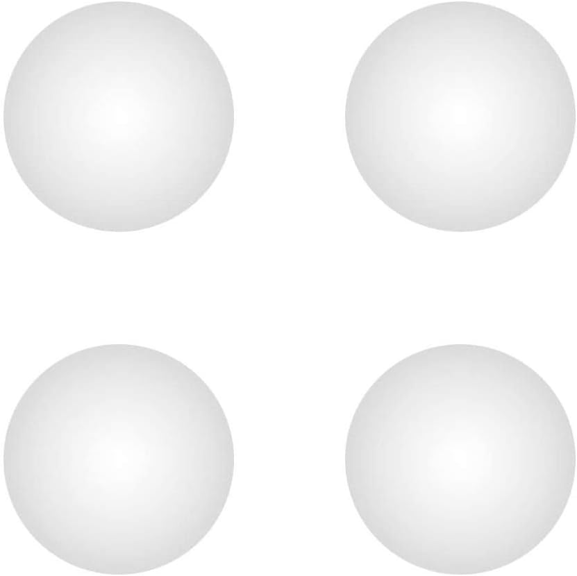 UESWILL replacement bottom case white rubber feet four pieces pack front view showing round shape