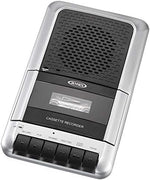 Jensen MCR-100 cassette recorder side view highlighting the headphone jack and volume control wheel.