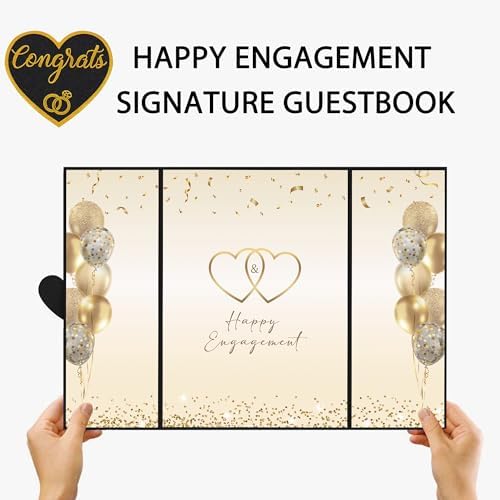 Folded view of Darunaxy engagement signature board