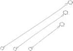 1pc Real Gold Plated 925 Sterling Silver Thin Chain Extender Clasp 5 Inch - Image 10