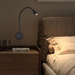 LED Reading Lamp 3W Warm White 3000K for Reading Books Black Plug Cord 2PCS - Image 6