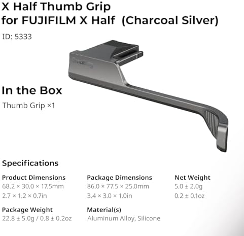 SmallRig mirrorless camera thumb support showcasing the lightweight five gram profile design