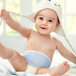 Close up of breathable cotton fabric for baby belly wrap