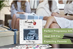 Jwitao baby bump growth tracker frame showcasing the week eight raspberry milestone card