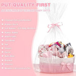Close up of the woven cotton rope diaper caddy basket from the Zopeal deluxe newborn gift collection