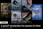 Samsung PRO Endurance memory card packaging highlighting 140K hours recording capability.