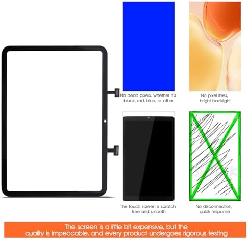 AGCUT replacement screen packaging layout with dust removal sticker