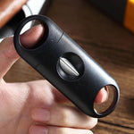 V-Cut Cigar Cutter Wedge Cut Portable Cigar Cutters for Men(4Pack, Black) - Image 5