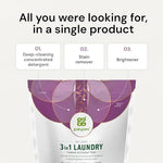 Grab Green non-toxic plant-based detergent pods with essential oils for sensitive skin.