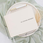 Top view of Zicoto In Loving Memory guest book
