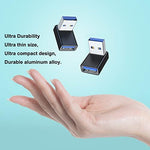 Angled USB converter showing data transfer capability for personal computers
