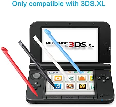 Four piece multi color touchscreen styli set for handheld console