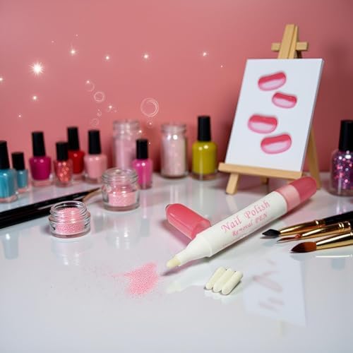 Nail Polish Corrector Pen with 3 Replaceable Tips - Manicure Tool for Quick Nail Art Mistakes Cleanup - Image 6