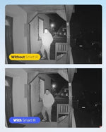 ANNKE outdoor bullet camera demonstrating the rear DIP switch for format configuration