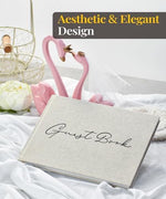 Lankaiva guest book showing 100 blank pages layout